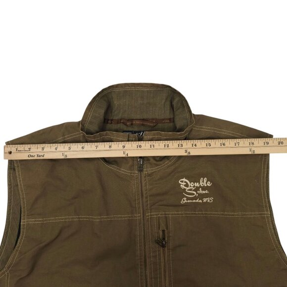 KÜHL Burr Vest Full Zip Mens Size XXL Vintage Patina Dye Khaki Double S Inc Logo - Picture 4 of 16